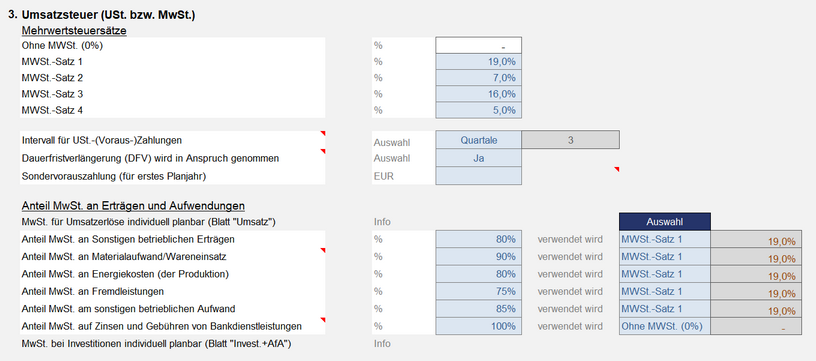 Umsatzsteuer (= Mehrwertsteuer)